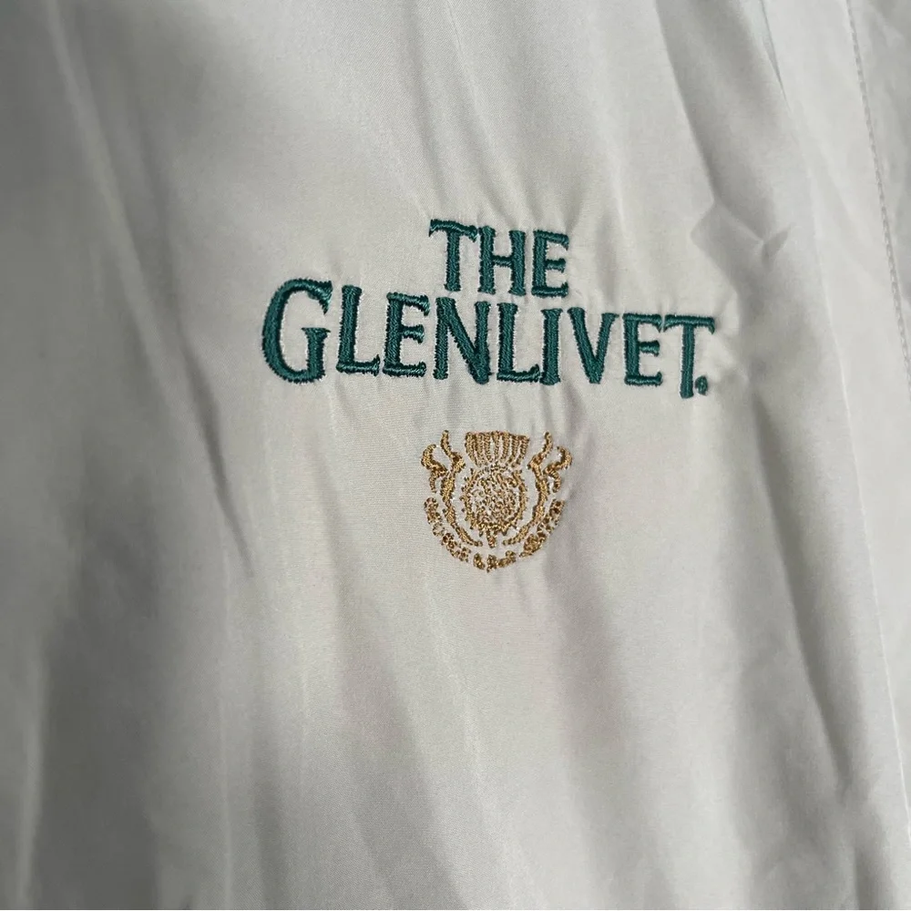 NWT Callaway Golf X Series Men Medium The Glenlivet Logo Tan Zip Pullover Jacket